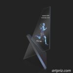 Нагорода скляна марафон GL-52 h15см