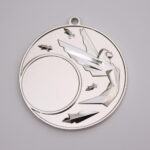 Медаль с никой МА5011 Серебро D50мм место под Жетон D25мм