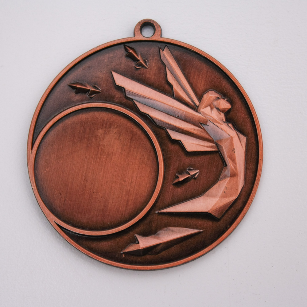 Медаль с никой МА5011 Бронза D50мм место под Жетон D25мм