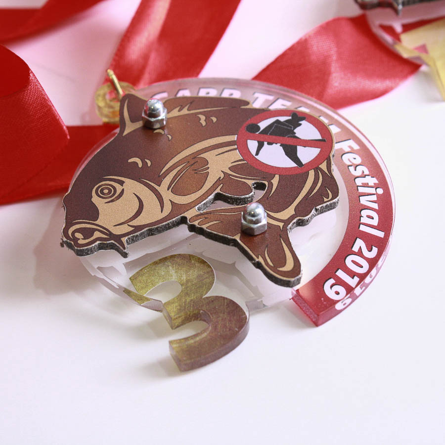 Акрилова медаль з композитом CARP TEAM