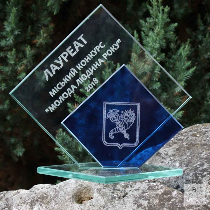 Чашка стеклянная GL-22 h20см