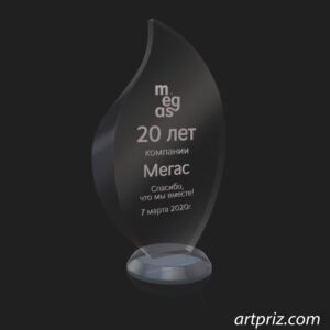 Приз скляний GL-3 Висота 16см