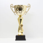 Кубок 5060С для нагородження велика чаша з ручками дерев'яна основа h35см