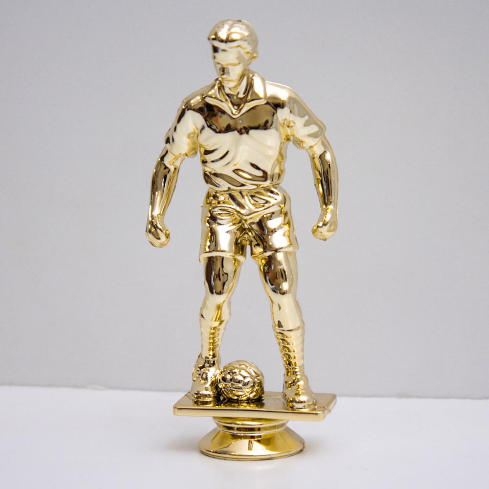 Фігурка ФУТБОЛІСТ З М'ЯЧОМ футбольна нагорода верхівка на кубок h13см