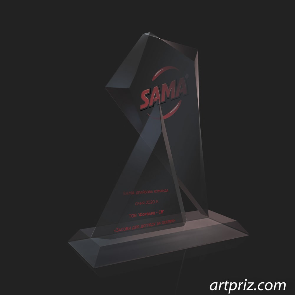 Нагорода скляна універсальна GL-25 h16см