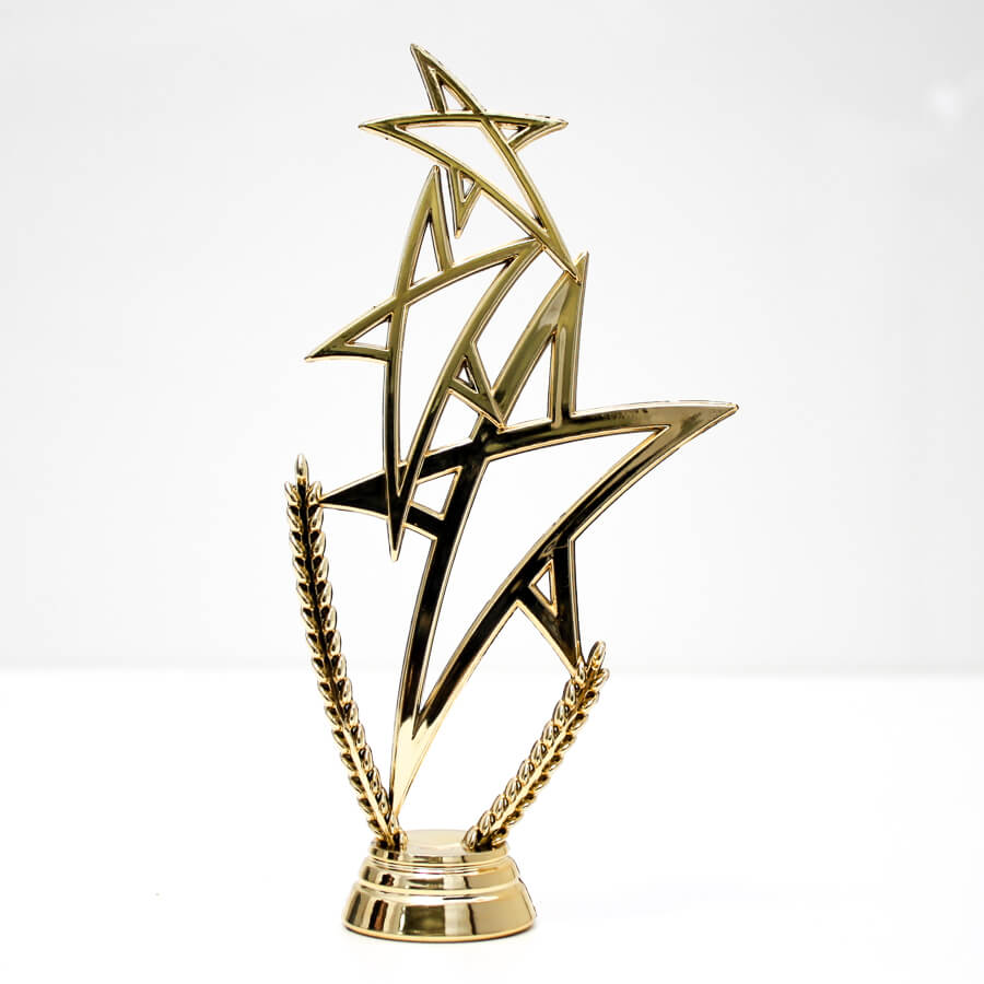 Фігурка ЗІРКА ТРІЙНА універсальна нагорода тримач верхівка для кубка h16см
