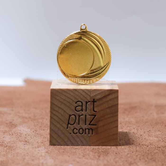 Медаль MA1040 Золото Д40мм місце під жетон 25мм