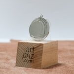 Медаль MA1040 серебро Д40мм место под жетон 25мм