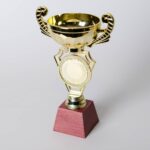 Кубок Коломбо пластиковый для награждения на детских соревнованиях Н20 см