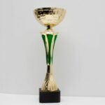 Кубок К1305А награда для массовых мероприятий на деревянной основе. h32см