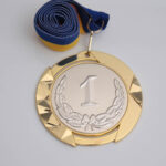 Медаль МА084 Золото с лентой D70мм жетон D50мм