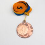 Медаль МА1140 Бронза с лентой D40мм жетон Д25мм