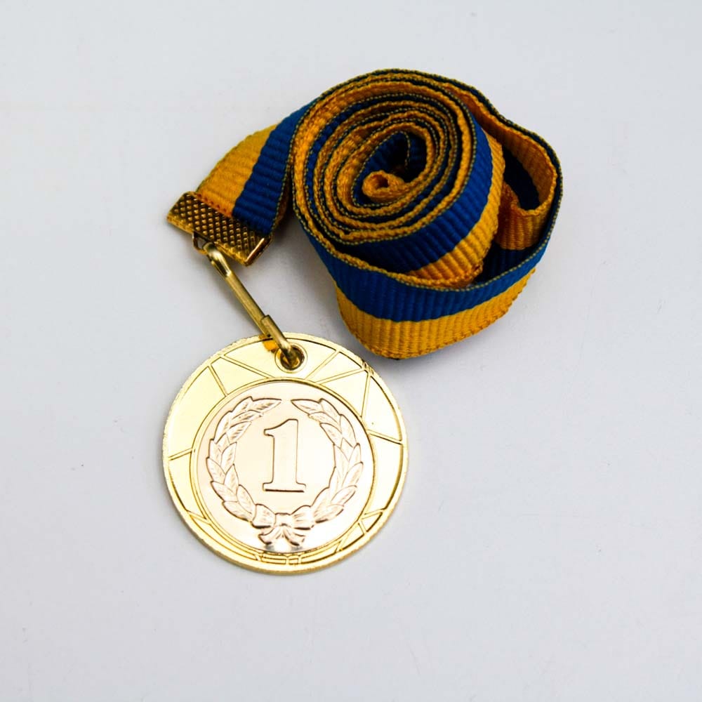 Медаль МА1235 Бронза зі стрічкою D35мм жетон Д25мм
