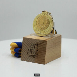 Медаль MA1240GL Золото зі стрічкою D40мм місце під жетон Д25мм