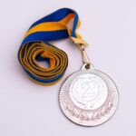 Медаль МА1240 Срібло зі стрічкою D40мм місце під жетон Д25мм