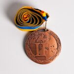 Медаль МА195 Бронза с лентой D50мм