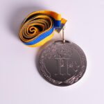 Медаль МА195 Серебро с лентой D50мм