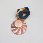 Медаль МА2950 Бронза с лентой D50мм жетон Д 25мм