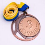 Медаль МА083 бронза с лентой D70мм жетон D50мм