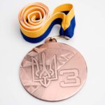 Медаль МА089 бронза с лентой D70мм