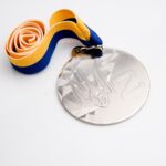 Медаль МА089 Серебро с лентой D70мм