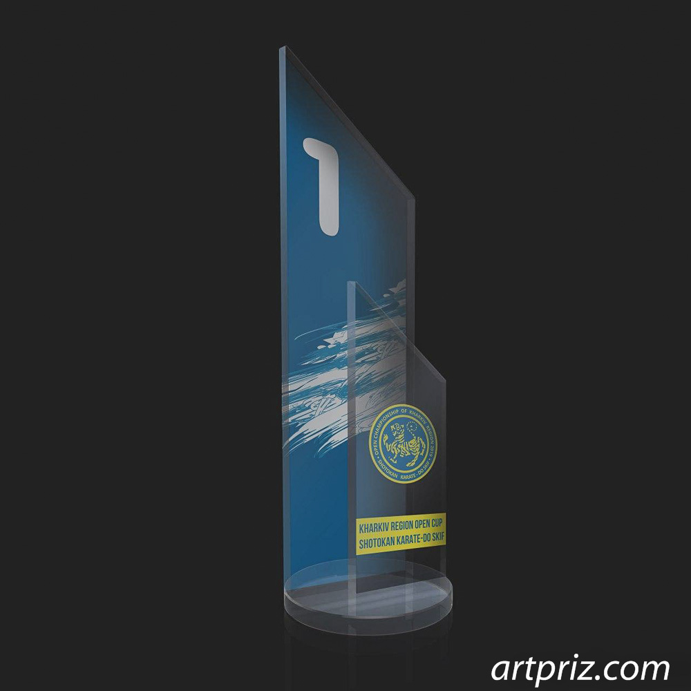 Нагорода скляна карате GL-40 h18см