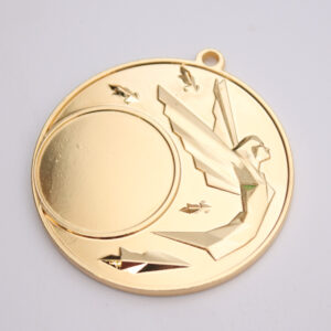 Медаль з нікою МА5011 Золото D50мм місце під Жетон D25мм