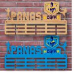 Медальниця іменна з логотипом клубу на замовлення  Розмір 50*20см MD10