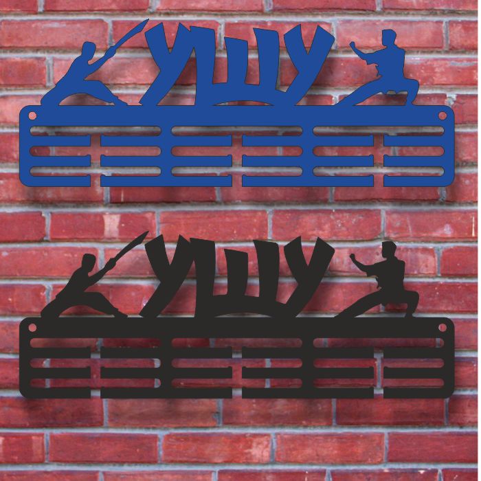 Держатель медалей из ушу металлический на заказ размер 50х19см MD27