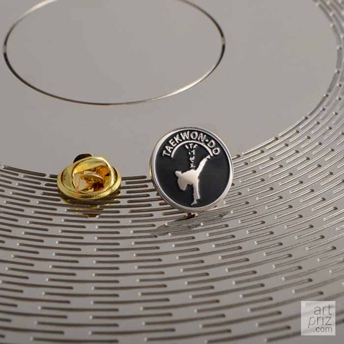 Значок круглий TAEKWONDO 20мм