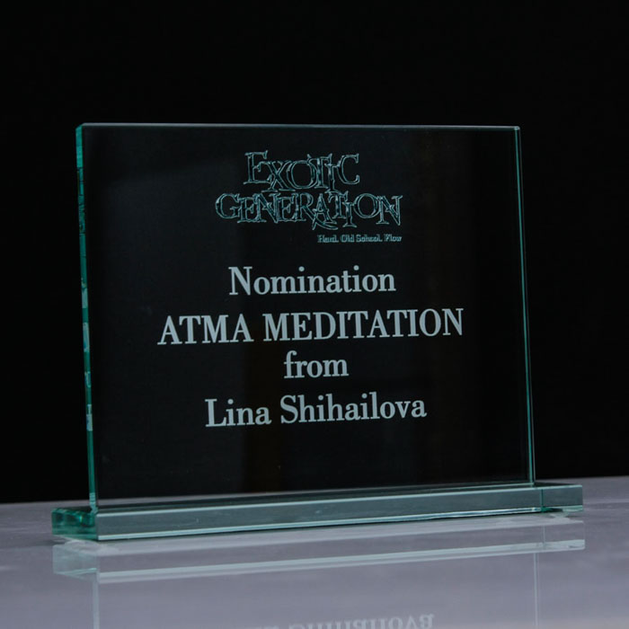 Приз зі скла GL-75 Розмір 14*18см