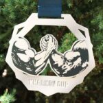 Медаль металлическая с накладками АРМРЕСТЛИНГ 2 место размер 150*135см. МАK152