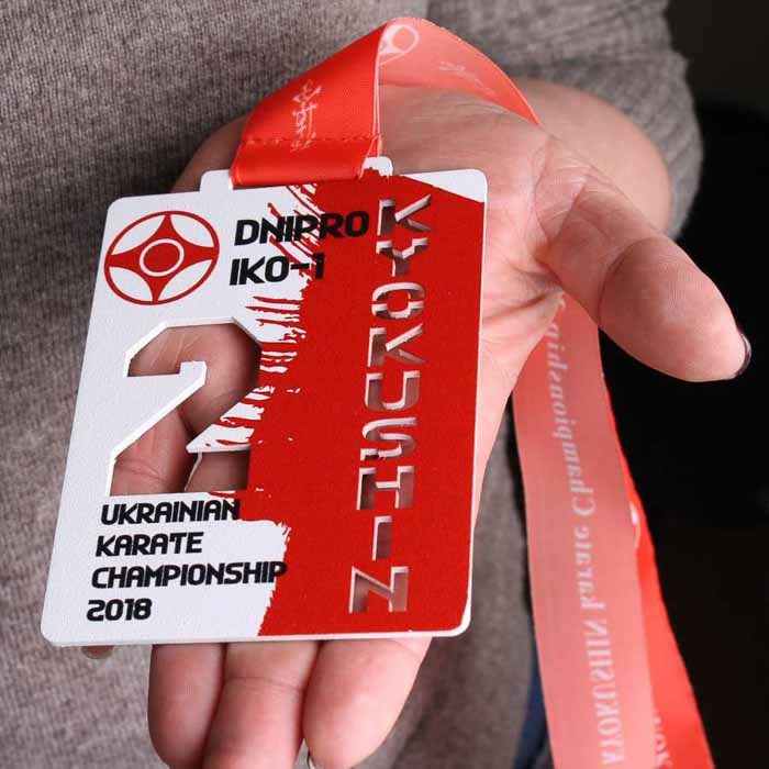 Медаль металева DNIPRO KARATE Розмір 115мм MRBCR90