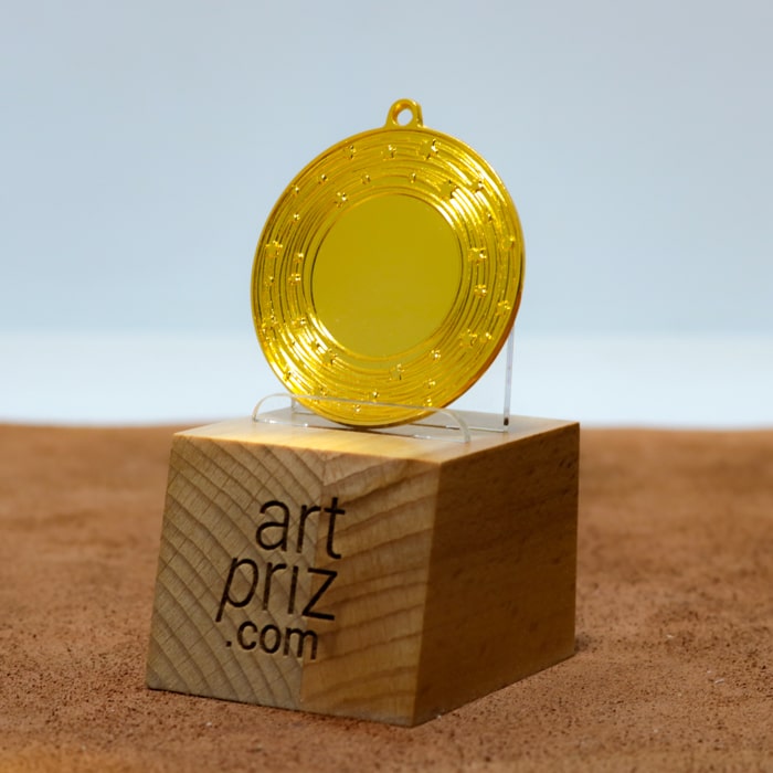 Медаль MA5015 Золото Д50мм місце під жетон 25мм