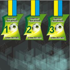 Медаль з Міні Футболу (Футзалу) Розмір 7х8см MUC781