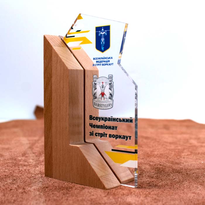Кубок індивідуальний Чемпіонат зі стріт воркаут Розмір 15х9см KSW159