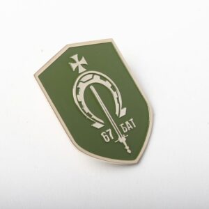 Значок металевий нагрудний військовий 67 Батальон 35*25мм ARTPRIZ ZMNVB67