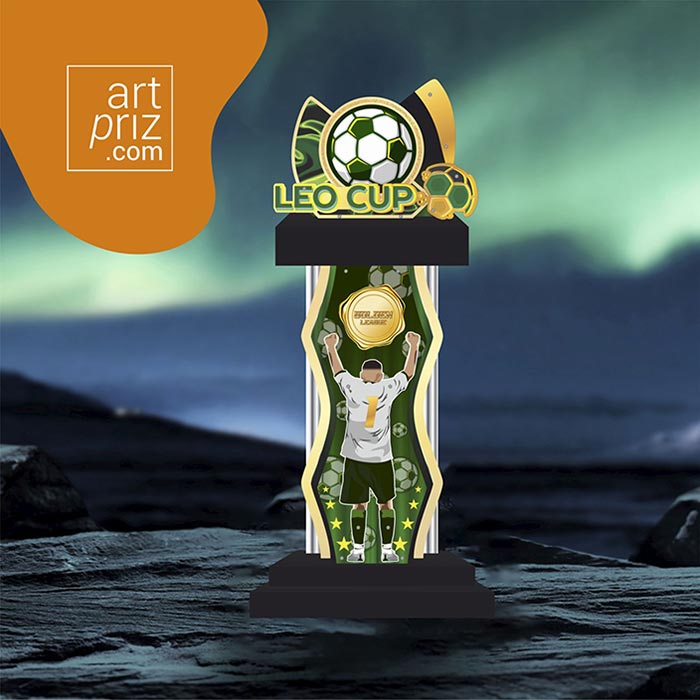 Кубок нагородний з Футболу LEON CUP 28Х70СМ АРТПРИЗ KNF694