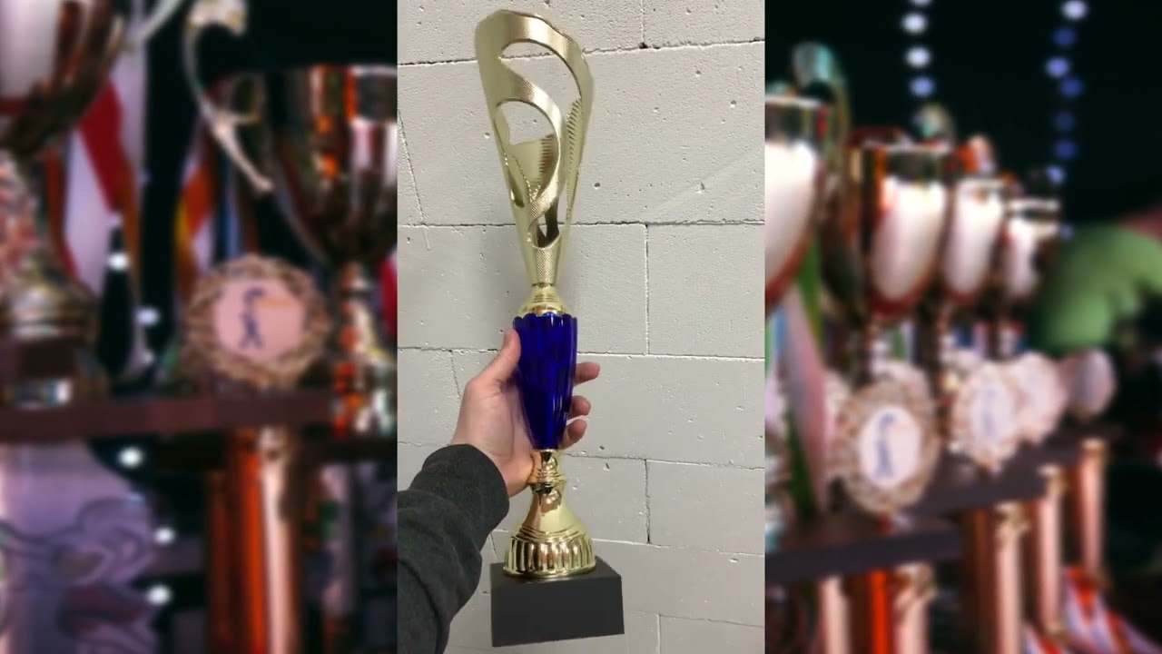 Кубок К5084С нагорода з високою пластиковою чашею h43см