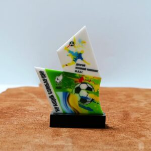 Нагорода з Футболу КРАЩИЙ БОМБАРДИР ДИТЯЧИЙ ЧЕМПІОНАТ Ф.Л.А.Г. 11x15см 1018KB3