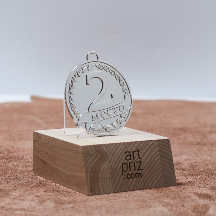 Медаль МА3584-070 Серебро Д70мм місце під жетон 50мм