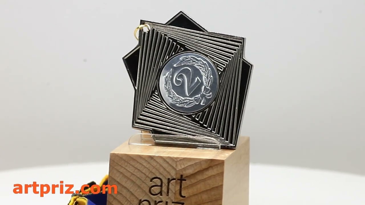 Медаль MA0160 Срібло, метал, розмір 70х60мм Жетон 25мм універсальна