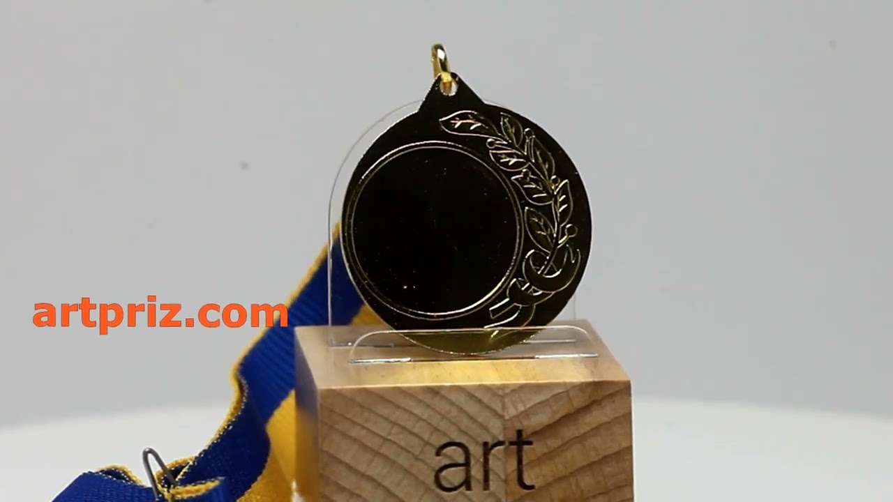 Медаль MA1440 Золото Д40мм Жетон Д25мм універсальна