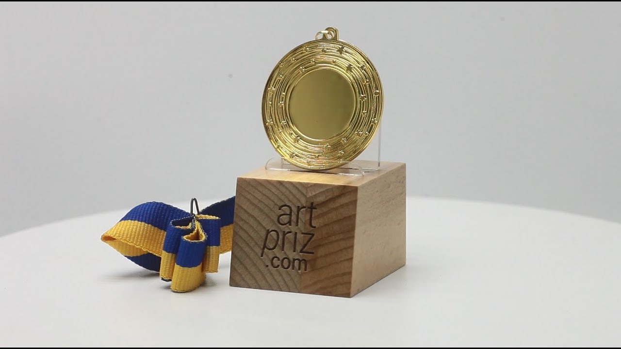 Медаль MA5015 Золото Д50мм місце під жетон 25мм