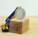 Медаль МА1640 Срібло зі стрічкою D40мм та жетоном D25мм