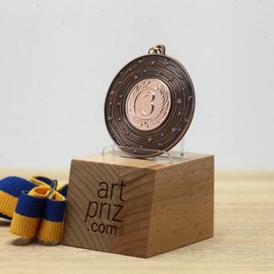 Медаль MA5015 Бронза зі стрічкою D50мм жетон Д25мм