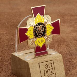 Нагрудний знак ПАНТЕРА ЗСУ з емаллю Розмір 50x50мм АРТПРИЗ 2308M23