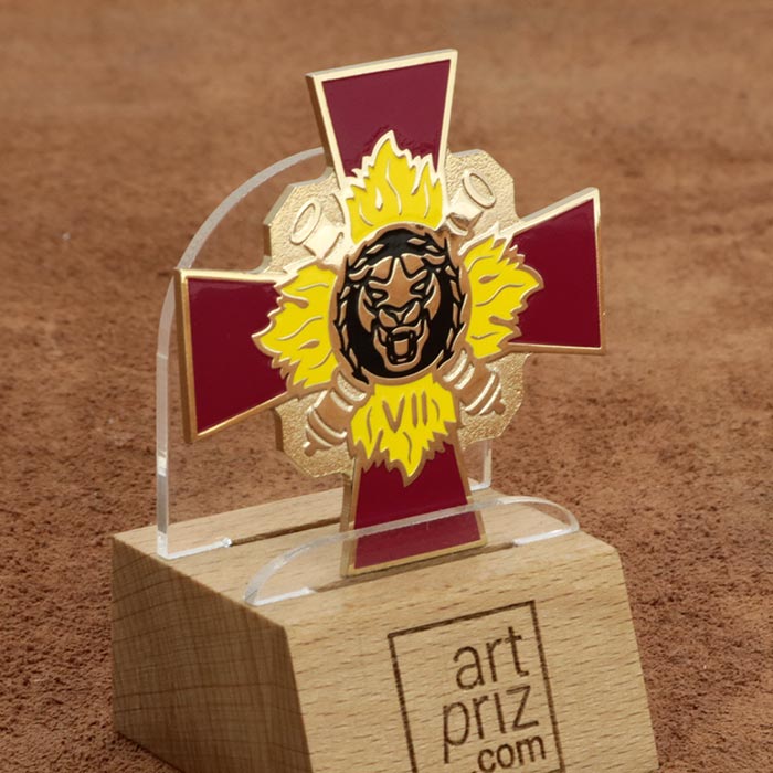 Нагрудний знак ПАНТЕРА ЗСУ з емаллю Розмір 50x50мм АРТПРИЗ 2308M23