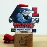 Медаль металева RAW POWER Розмір 85x75мм 605M23