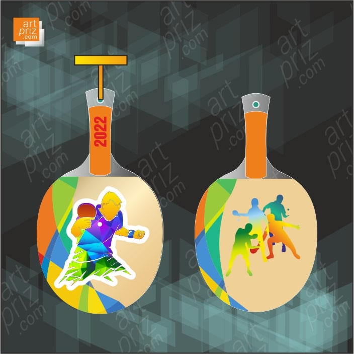 Медаль акриловая теннис размер 107х60мм 279M2